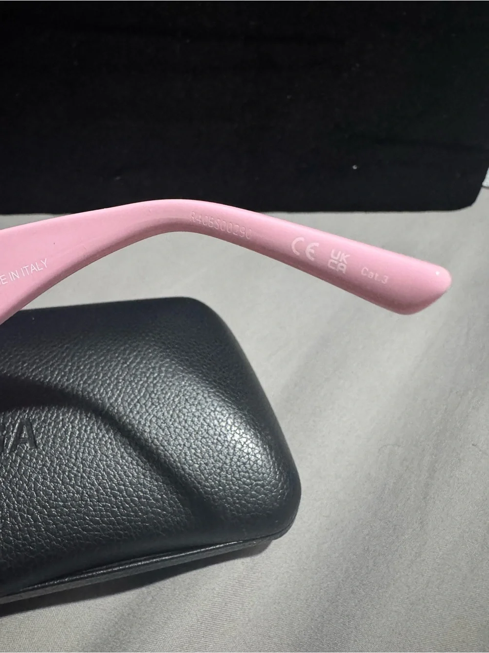 Balenciaga Pink Narrow Oval Women's Sunglasses with Silver Temple Accents